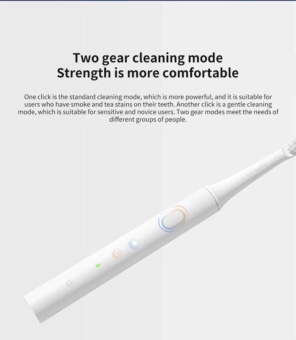 Cepillo de Dientes Sónico Eléctrico - Resistente Al Agua y Recargable por Usb