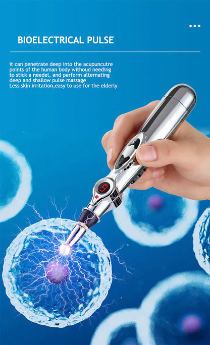 Pluma de Acupuntura Electrónica | Masajeador de Meridianos para Aliviar el Dolor