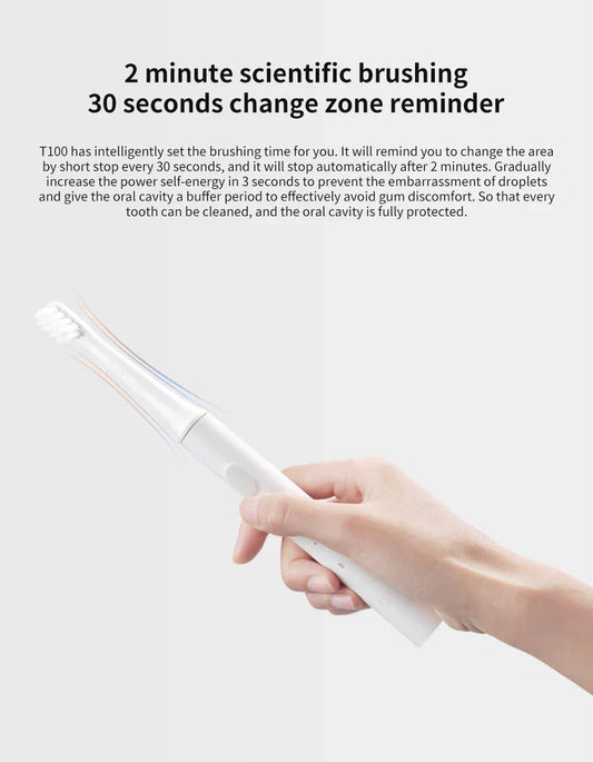 Cepillo de Dientes Sónico Eléctrico - Resistente Al Agua y Recargable por Usb