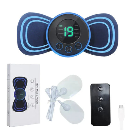 Masajeador Eléctrico Portátil para el Cuello con Almohadilla y Mando a Distancia para una Relajación Específica