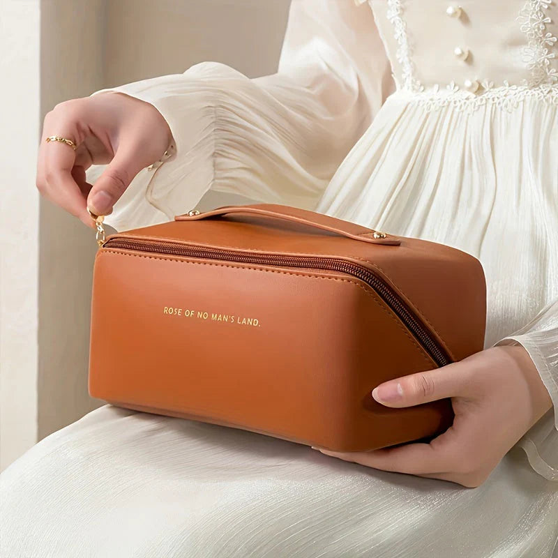 Organizador de Maquillaje de Viaje con Cremallera - Elegante Neceser Elegante Neceser de Maquillaje con Cremallera