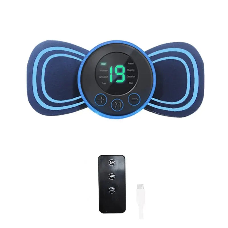 Masajeador Eléctrico Portátil para el Cuello con Almohadilla y Mando a Distancia para una Relajación Específica