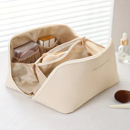 Organizador de Maquillaje de Viaje con Cremallera - Elegante Neceser Elegante Neceser de Maquillaje con Cremallera