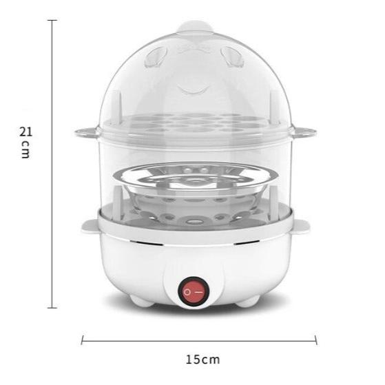 Cocedor De Huevos Eléctrico Y Vaporera - Aparato Multifuncional Compacto Para Huevos Perfectos Y Alimentos Al Vapor Cocción De Huevos Al Vapor