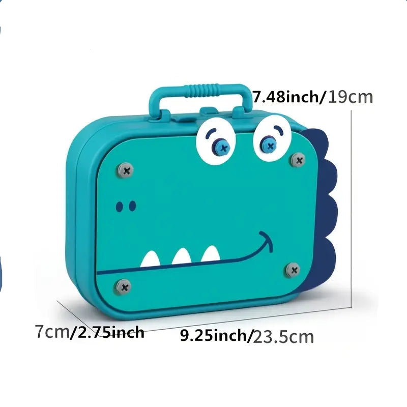 Juego de construcción para niños con adorable diseño de dinosaurio