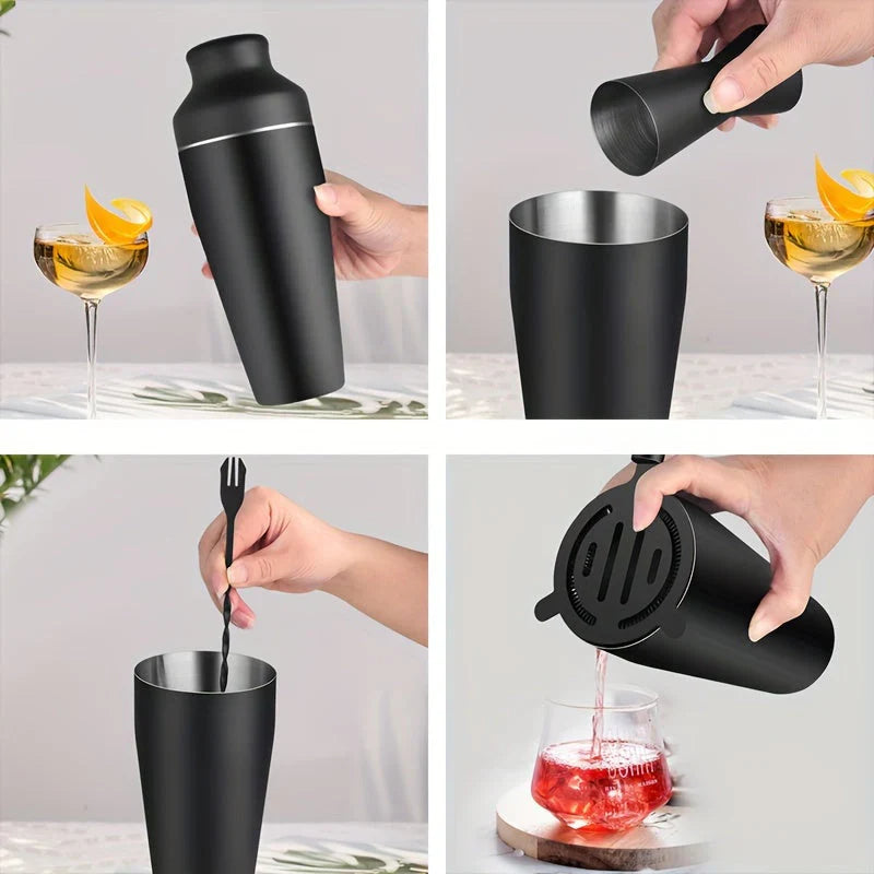 Juego De Coctelería Profesional - Set De Barman De Acero Inoxidable Para Bebidas Perfectas