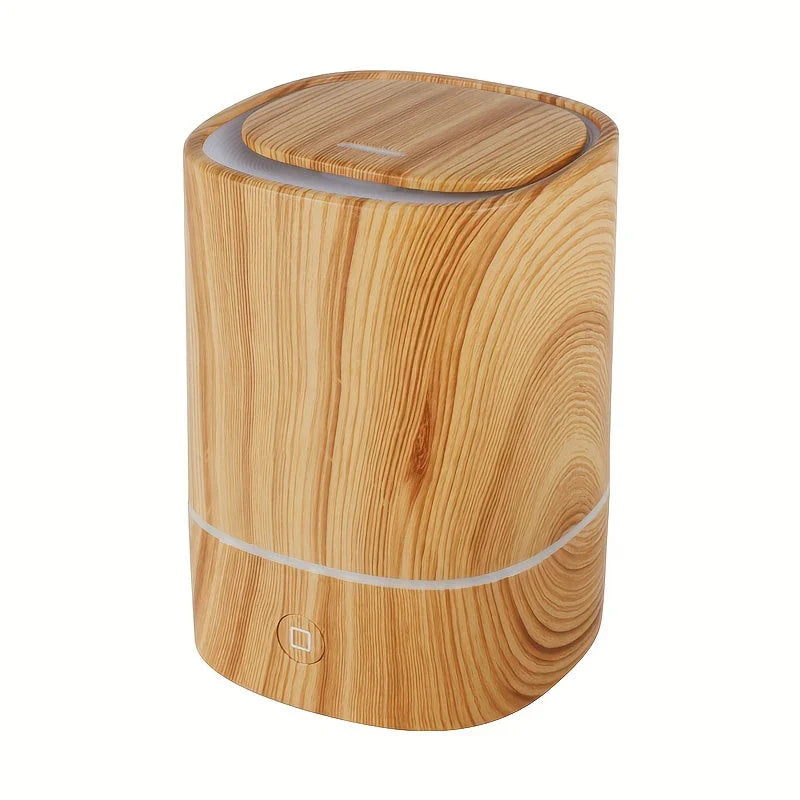 Humidificador Ultrasónico Con Aspecto De Madera - Difusor De Aroma Silencioso Con Led Y Desconexión Automática Difusor De Aroma Ultrasónico Con Aspecto De Madera