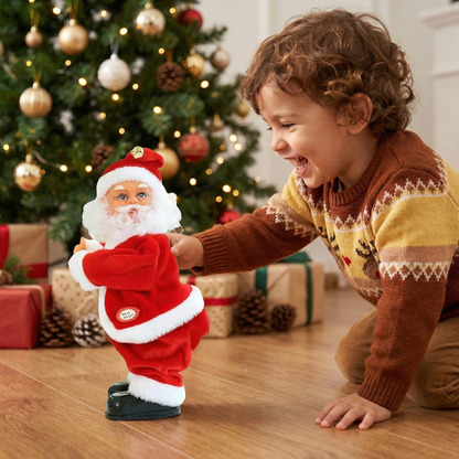 Juguete infantil de papá noel bailarín