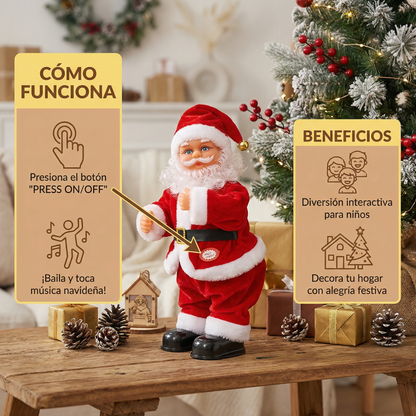 Juguete infantil de papá noel bailarín