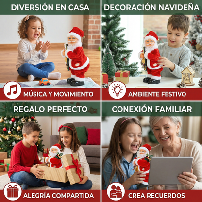 Juguete infantil de papá noel bailarín