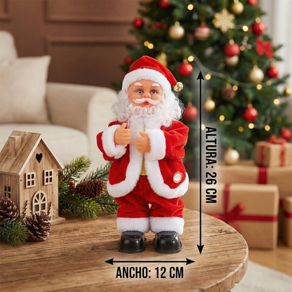 Juguete infantil de papá noel bailarín