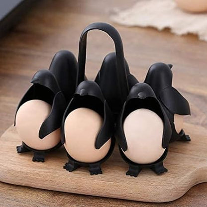 Portahuevos 3 En 1 Con Simpático Diseño De Pingüino