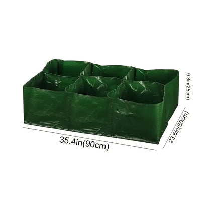 Bolsa de Plantación con Múltiples Compartimentos - Robusto Almacenamiento de Jardín para Plantas y Hierbas
