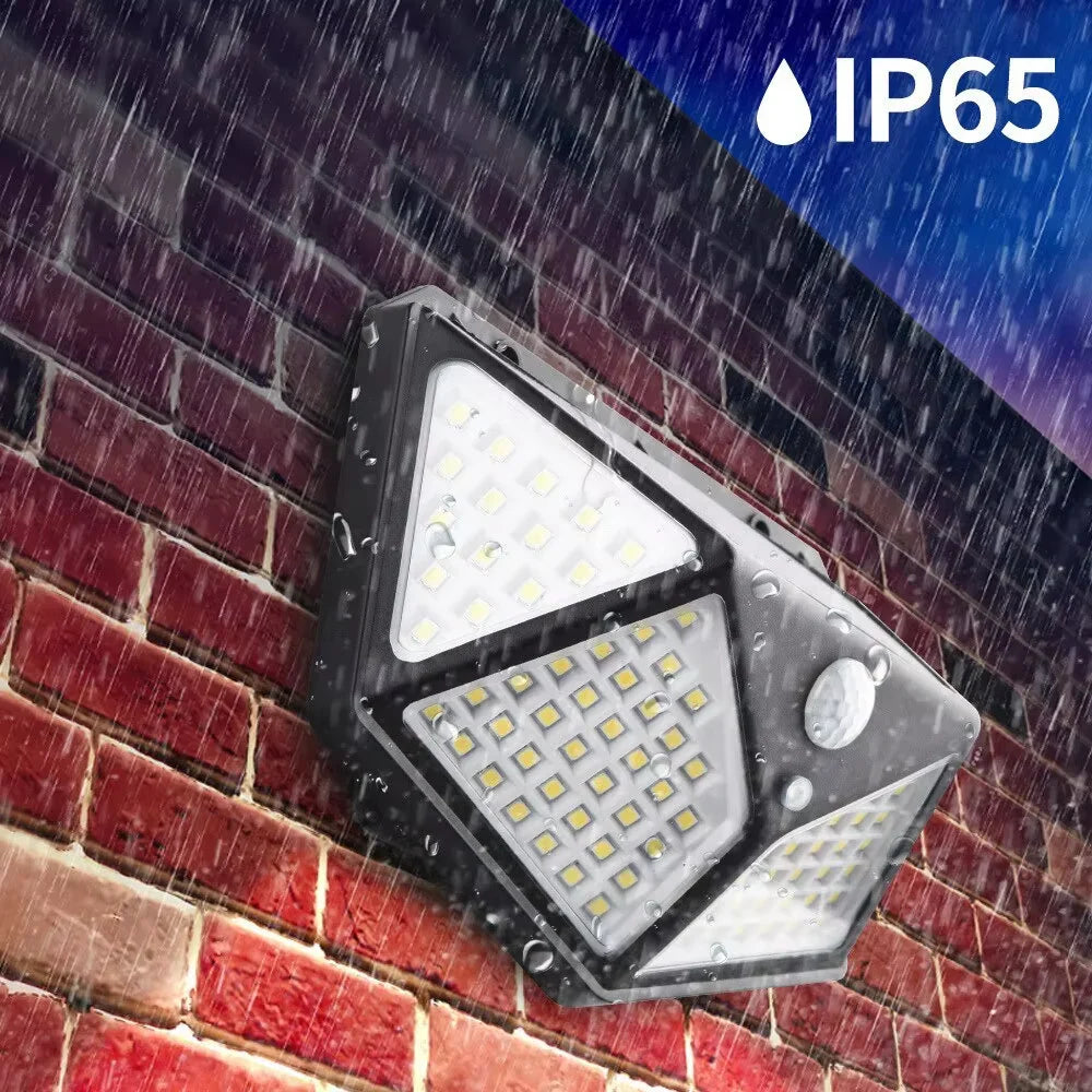 Luz Solar Versátil - Lámpara Led De Exterior Resistente A La Intemperie Con Detector De Movimiento