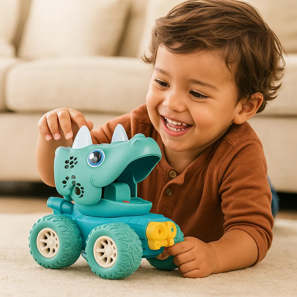 Camiones Monstruo Dino Push & Drive