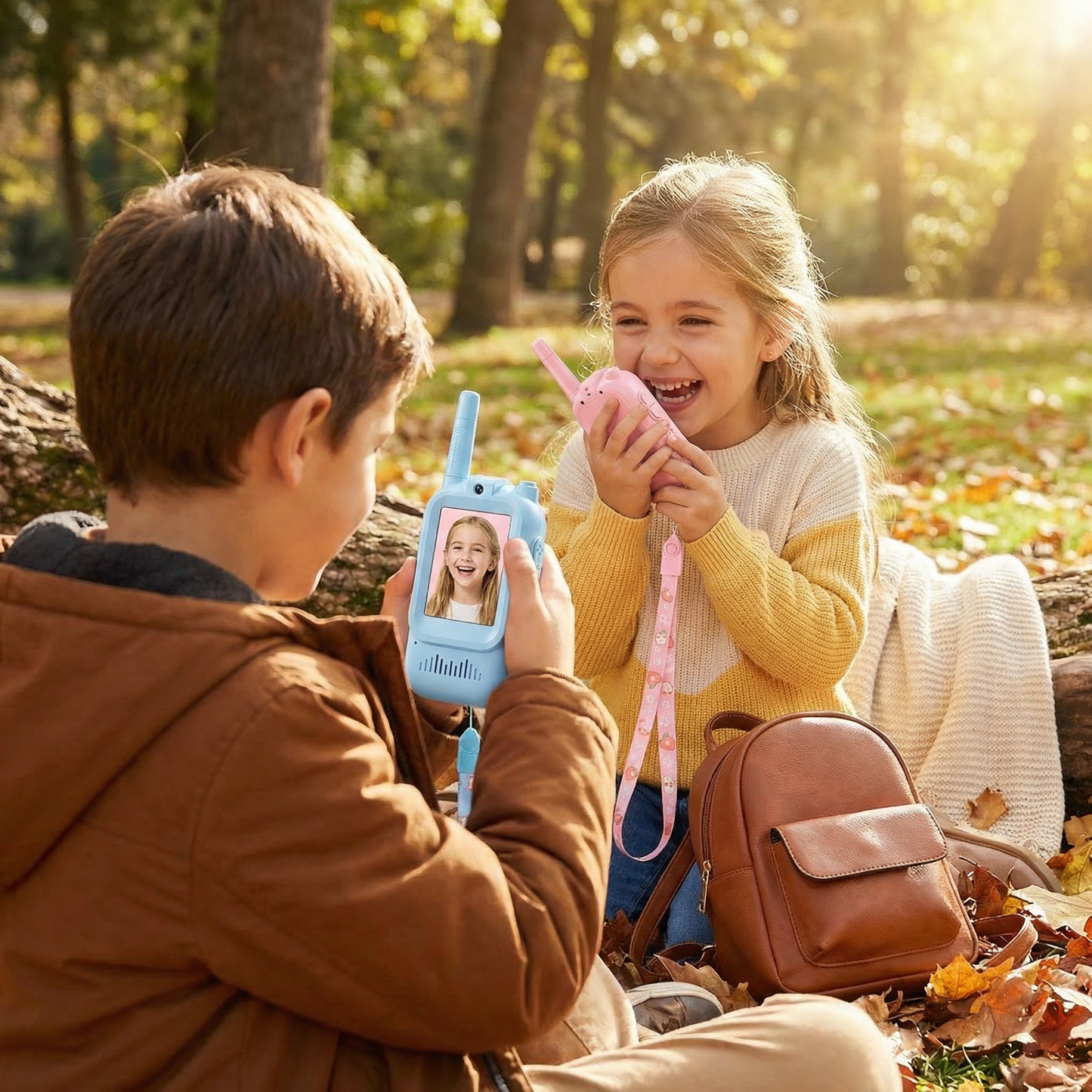 Set de Walkie-Talkies para Niños 2 unidades – Radios con Cámara y Pantalla