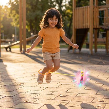 Pelota de Salto LED para Tobillo – Juguete Interactivo para Saltar para Niños