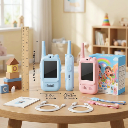 Set de Walkie-Talkies para Niños 2 unidades – Radios con Cámara y Pantalla