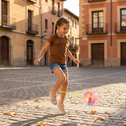 Pelota de Salto LED para Tobillo – Juguete Interactivo para Saltar para Niños