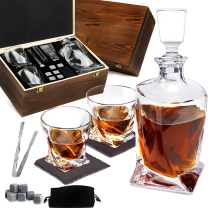 Exclusivo Juego de Whisky de Cristal con Jarra y Vasos