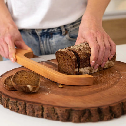 Cuchillo De Madera Para Pan Con Ayuda De Corte Antideslizante