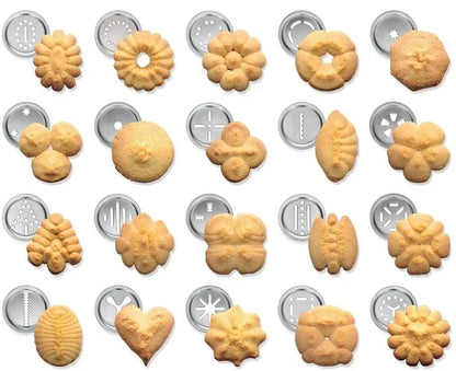 Prensa De Galletas De Acero Inoxidable Con Accesorios Para Galletas Y Pasteles Creativos