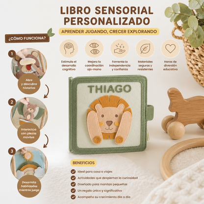 Libro De Fieltro Personalizado Para Niños