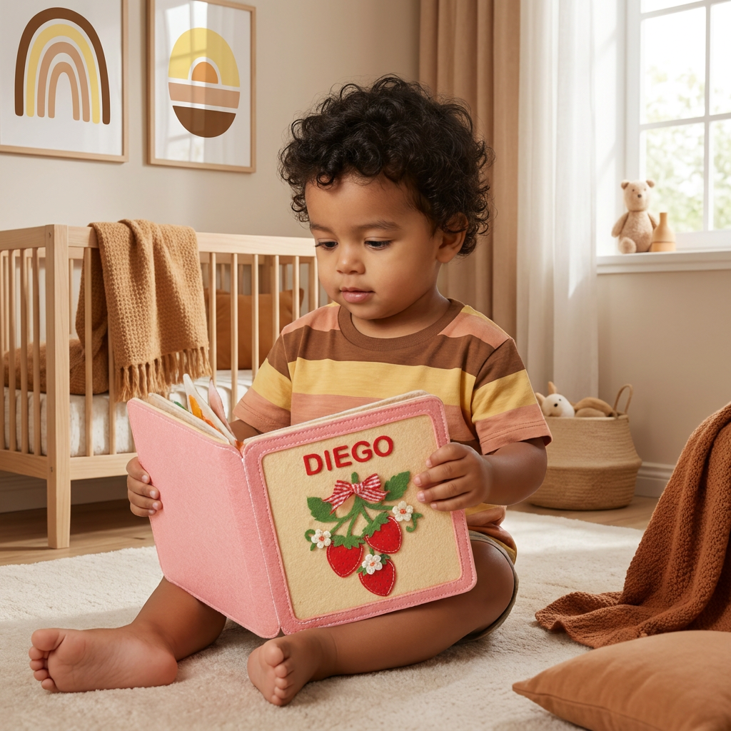 Libro De Fieltro Personalizado Para Niños