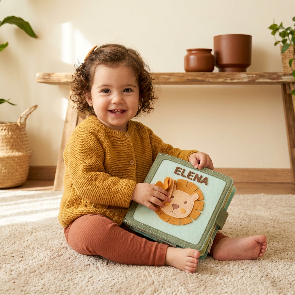Libro De Fieltro Personalizado Para Niños