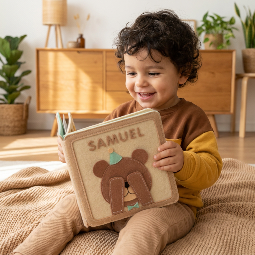 Libro De Fieltro Personalizado Para Niños