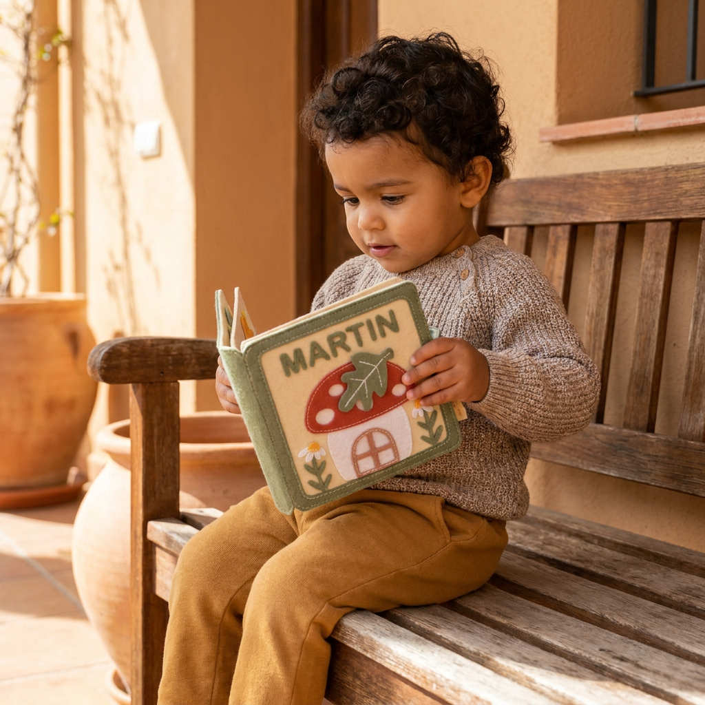 Libro De Fieltro Personalizado Para Niños