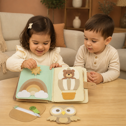 Libro De Fieltro Personalizado Para Niños