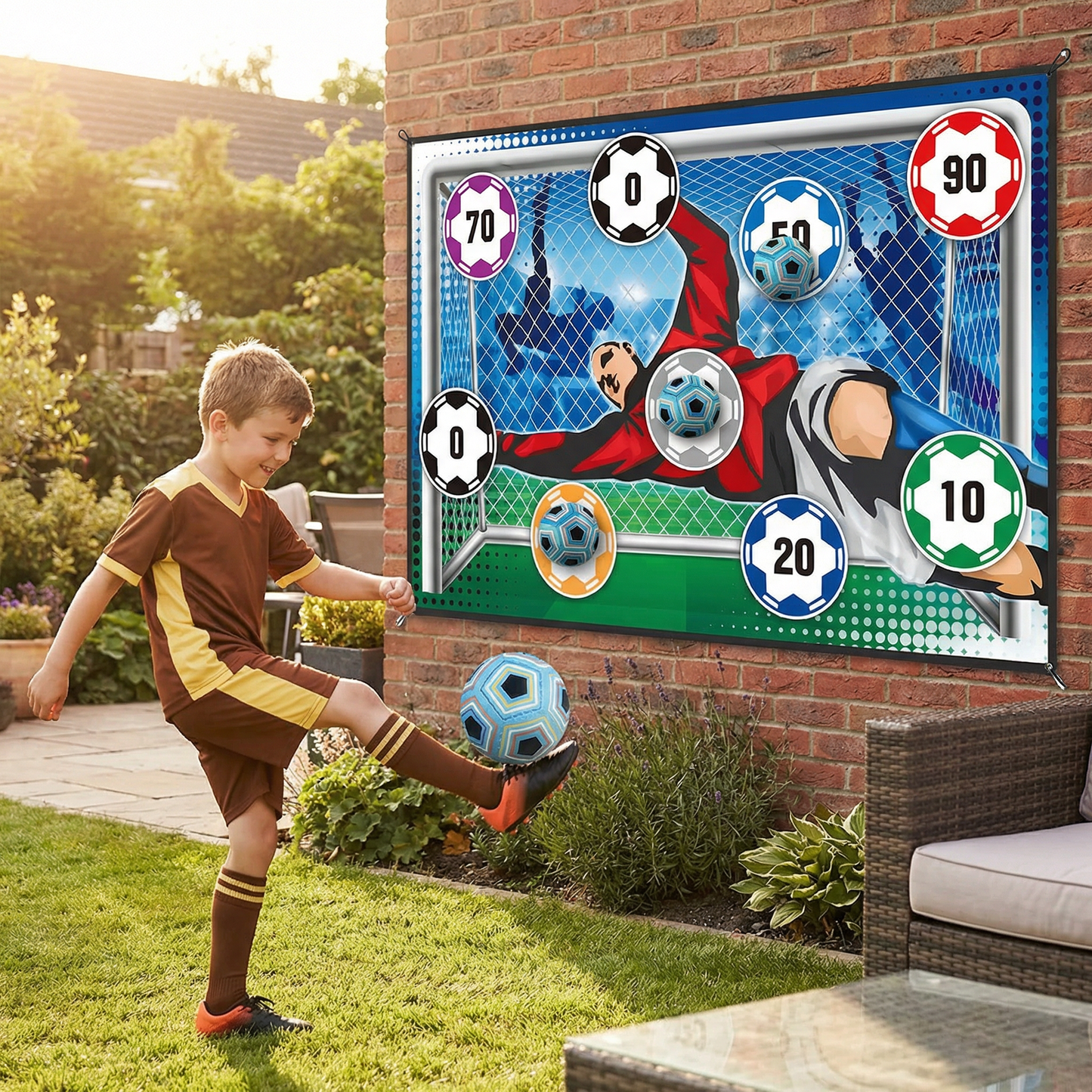 Muro Adherente para Tiros de Fútbol – Set de Entrenamiento y Juego para Interiores y Exteriores