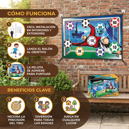 Muro Adherente para Tiros de Fútbol – Set de Entrenamiento y Juego para Interiores y Exteriores