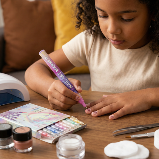 Set de rotuladores para nail art con punta de precisión – marcadores acrílicos para diseños de uñas finos