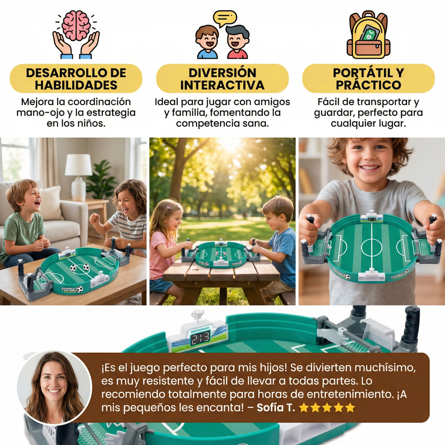 Mini Futbolín de Mesa