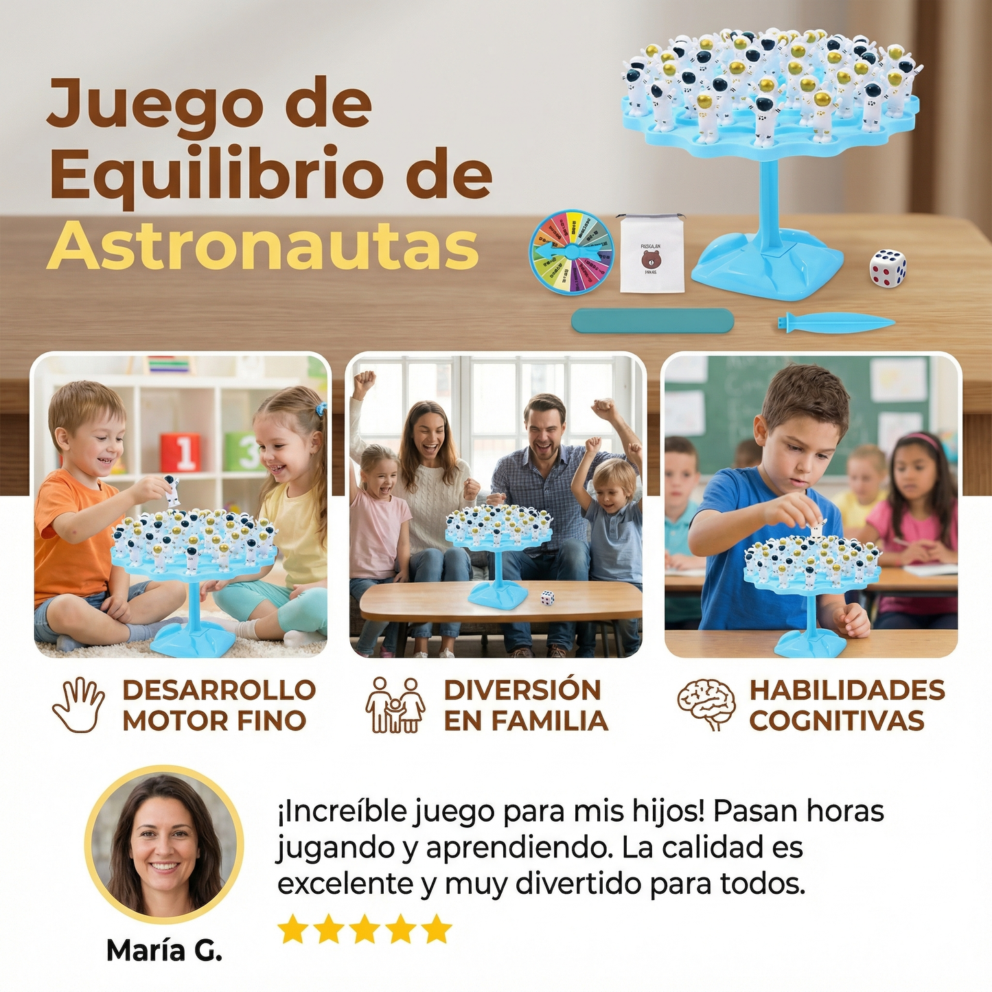 Juego de Equilibrio de Astronautas