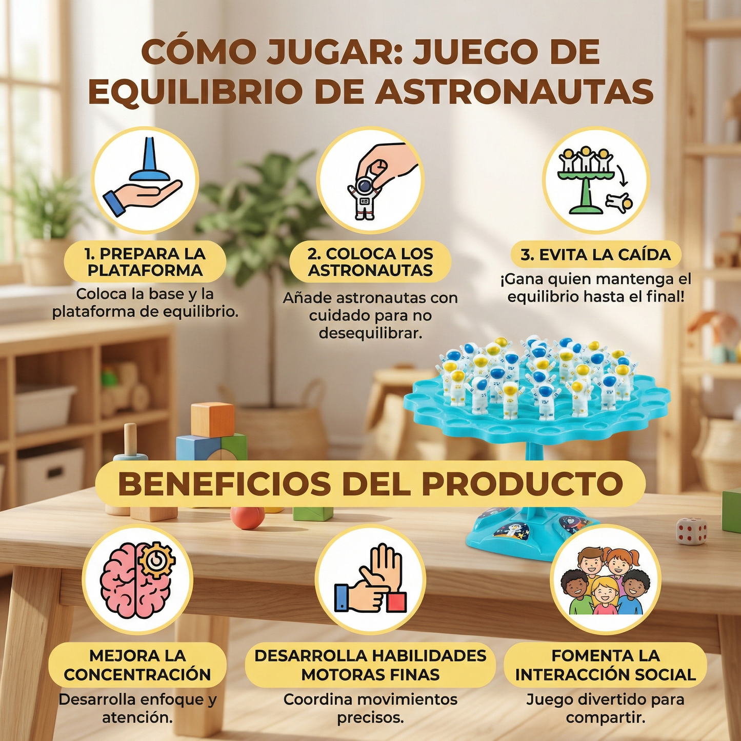 Juego de Equilibrio de Astronautas