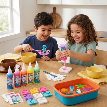 Juguete mágico de agua para niños | Set de bricolaje creativo para hacer animales flotantes en el agua