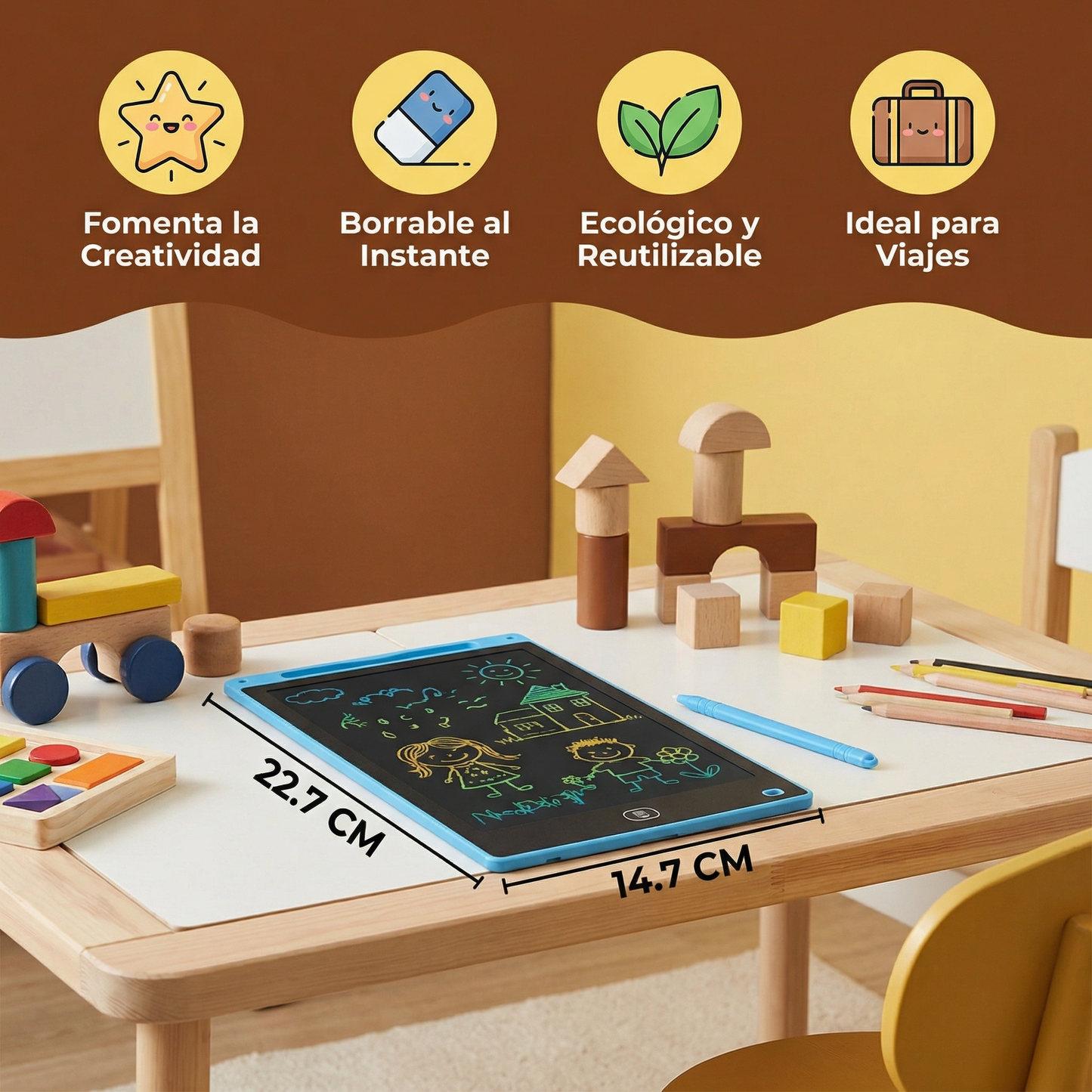 Pizarra mágica para niños