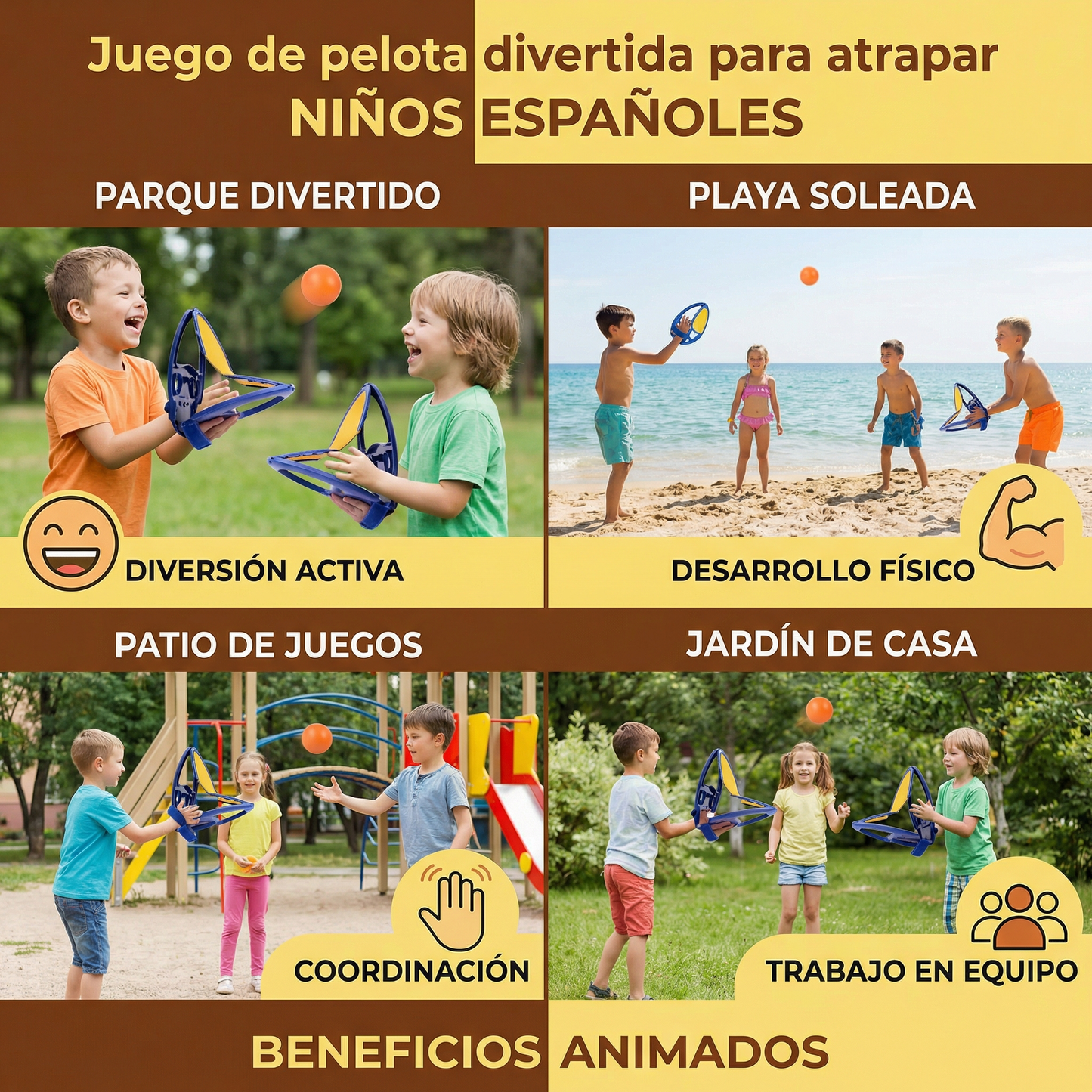 Juego de pelota divertida para atrapar
