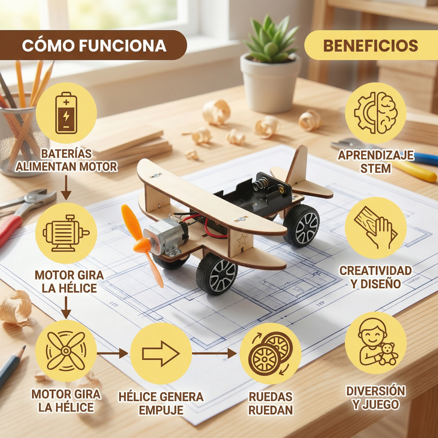 Juguete de construcción científica creativo – ¡La ciencia que divierte!