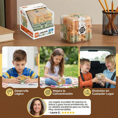 Cubo Rompecabezas Laberinto 3D