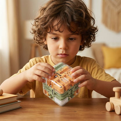 Cubo Rompecabezas Laberinto 3D