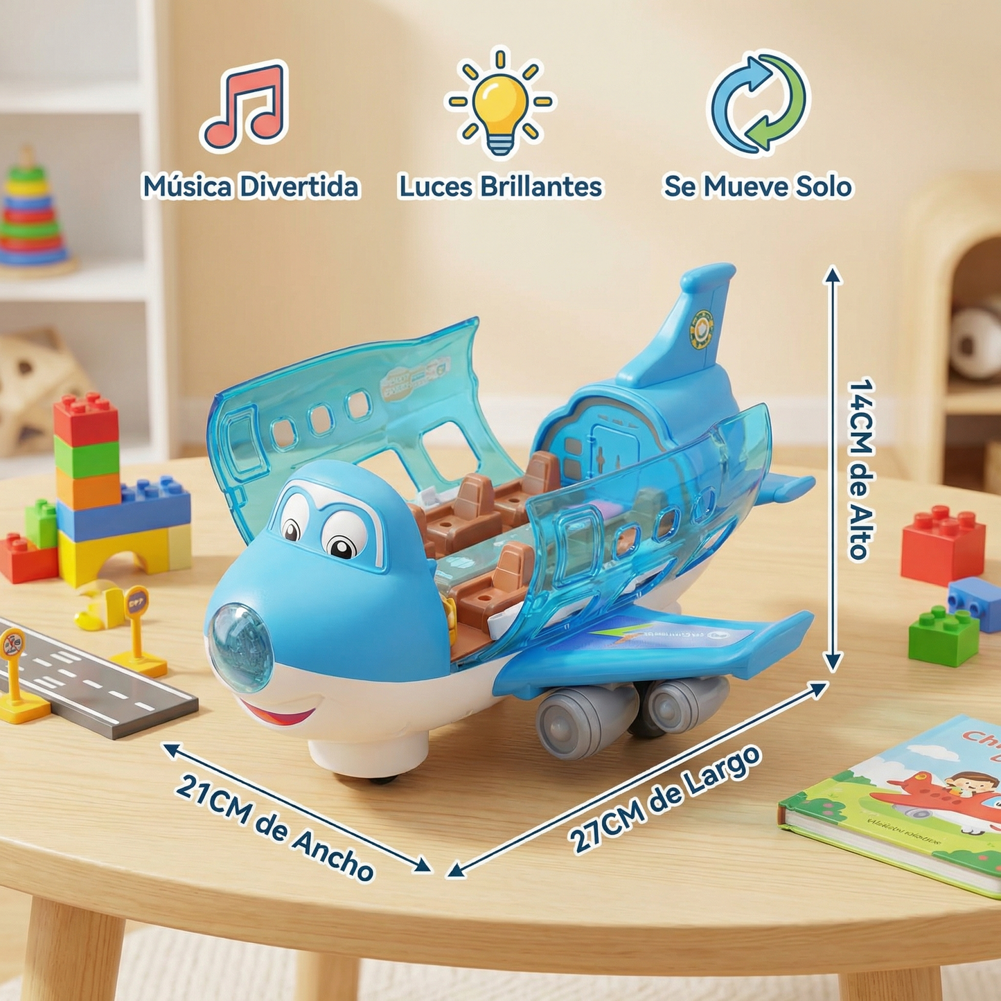 Juguete de avión divertido y danzante