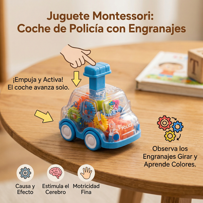 ¡Presiona y avanza – Coches de engranajes!