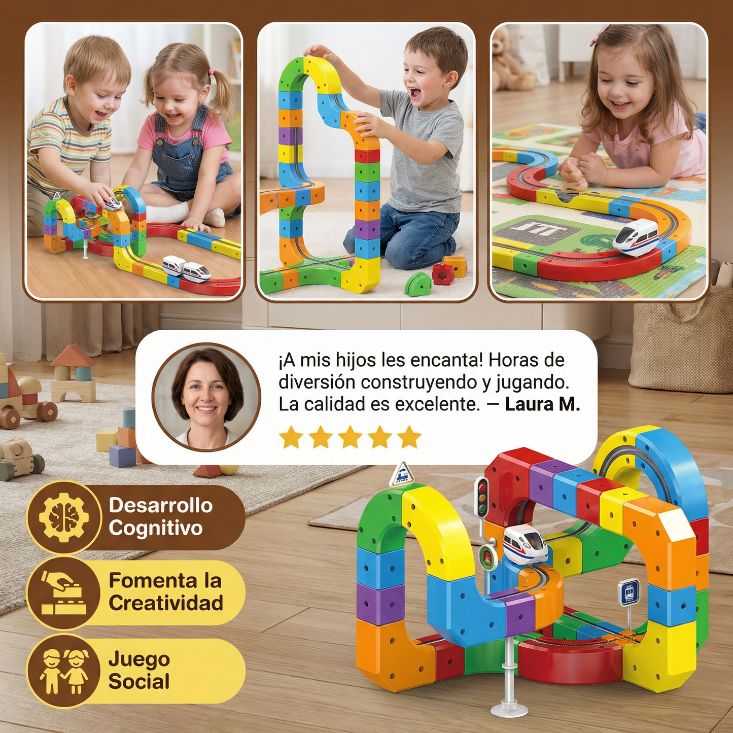 Tren mágico de cubos – juguete para niños