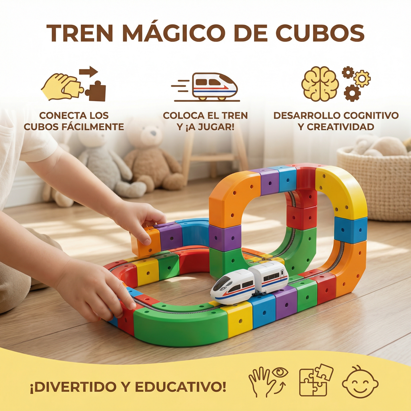 Tren mágico de cubos – juguete para niños