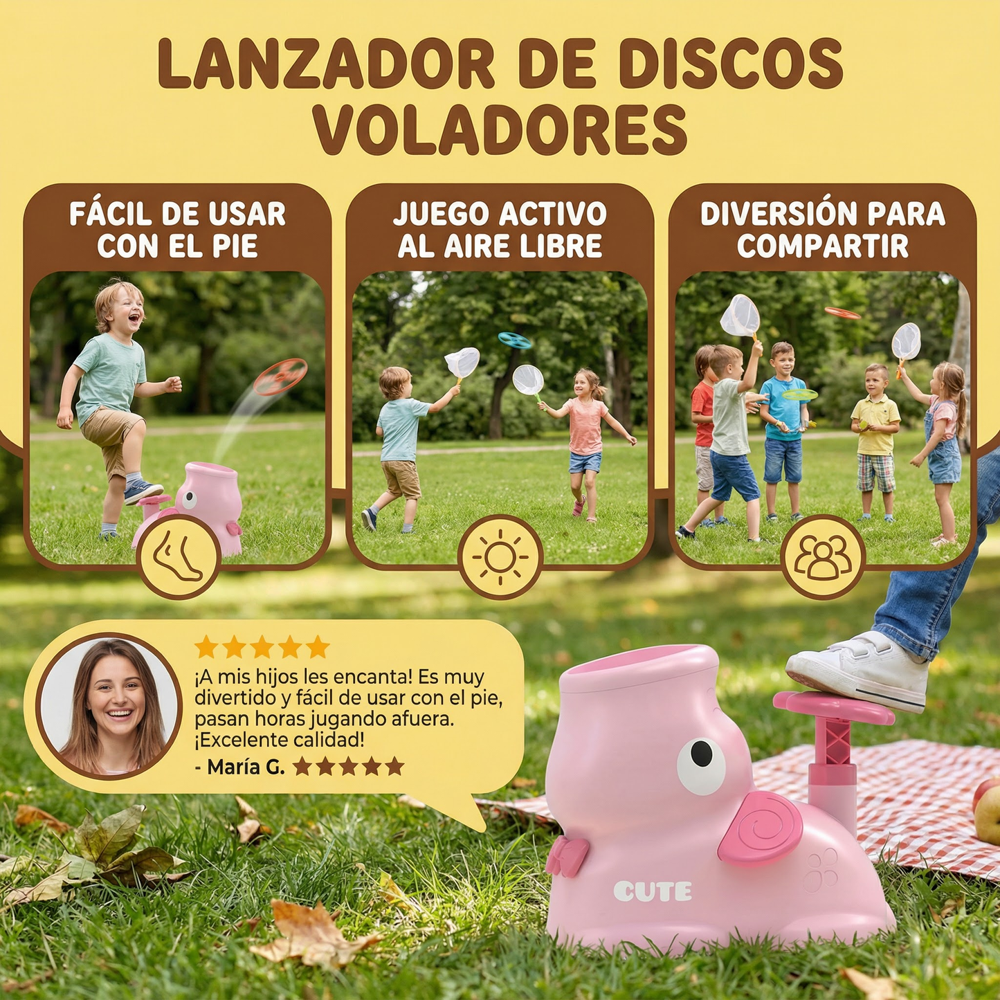 Lanzador de Discos Voladores