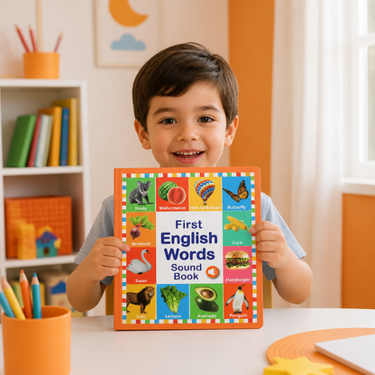 Libro Sonoro Interactivo de Inglés para Niños – Toca, Escucha y Aprende Jugando